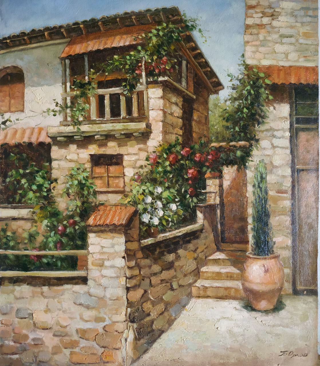 Картина маслом Усадьба 50х60